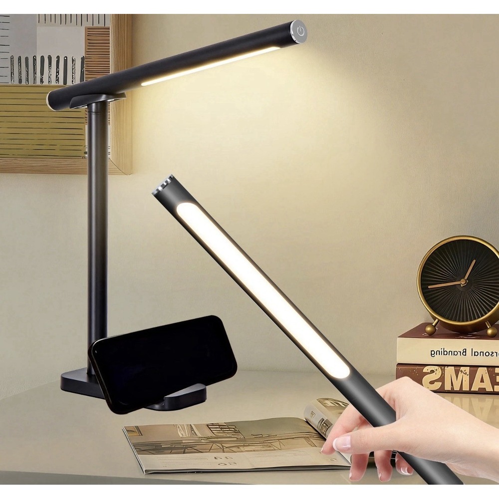 LED Desk Lamp 2 in 1 Outdoor Magnetic Reading Light Touch 3CCT USB Charging Port